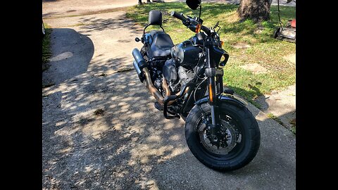 Harley Davison Fat Bob, repairs after accident