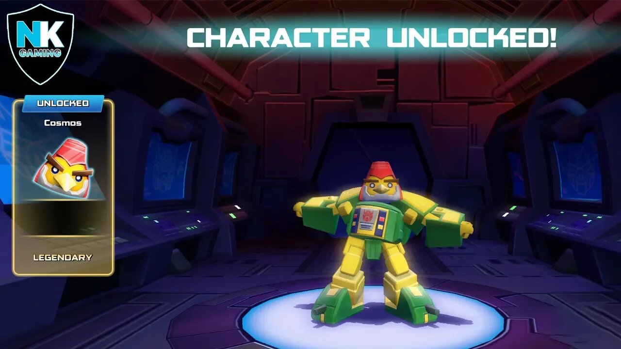 Angry Birds Transformers 2.0 - Preview Of New Character Cosmos - Max Level With Accessories