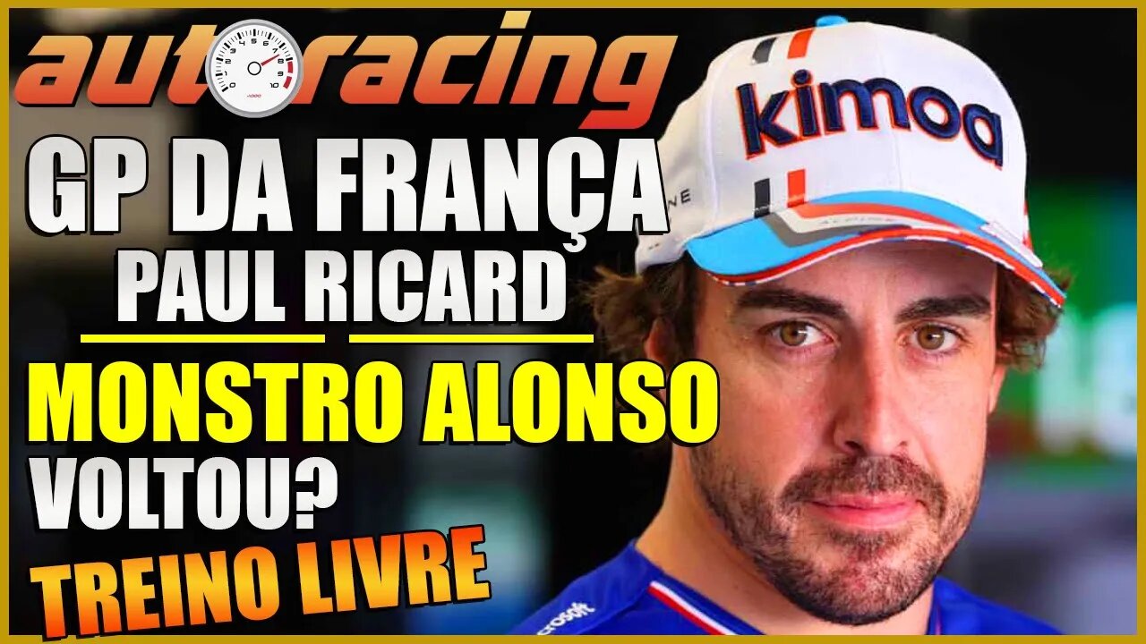 F1 FERNANDO ALONSO TIRANDO LEITE DE PEDRA NO TREINO LIVRE DO GP DE PAUL RICARD NA FRAÇA