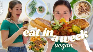 F**k Diet Culture! - what I *ACTUALLY* eat in a week | vanlife vlog