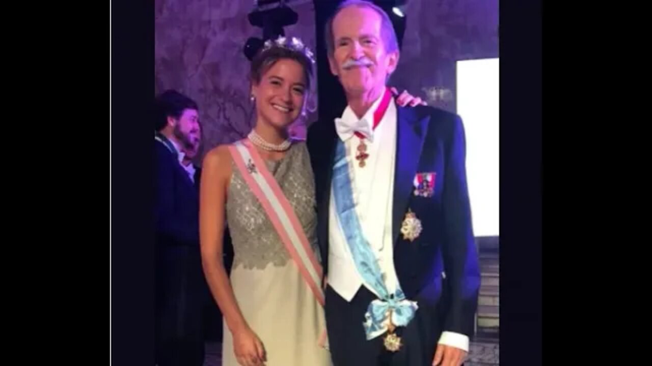 Dom Duarte Pio de Bragança, Chefe da Casa Real Portuguesa, e filha D. Maria Francisca