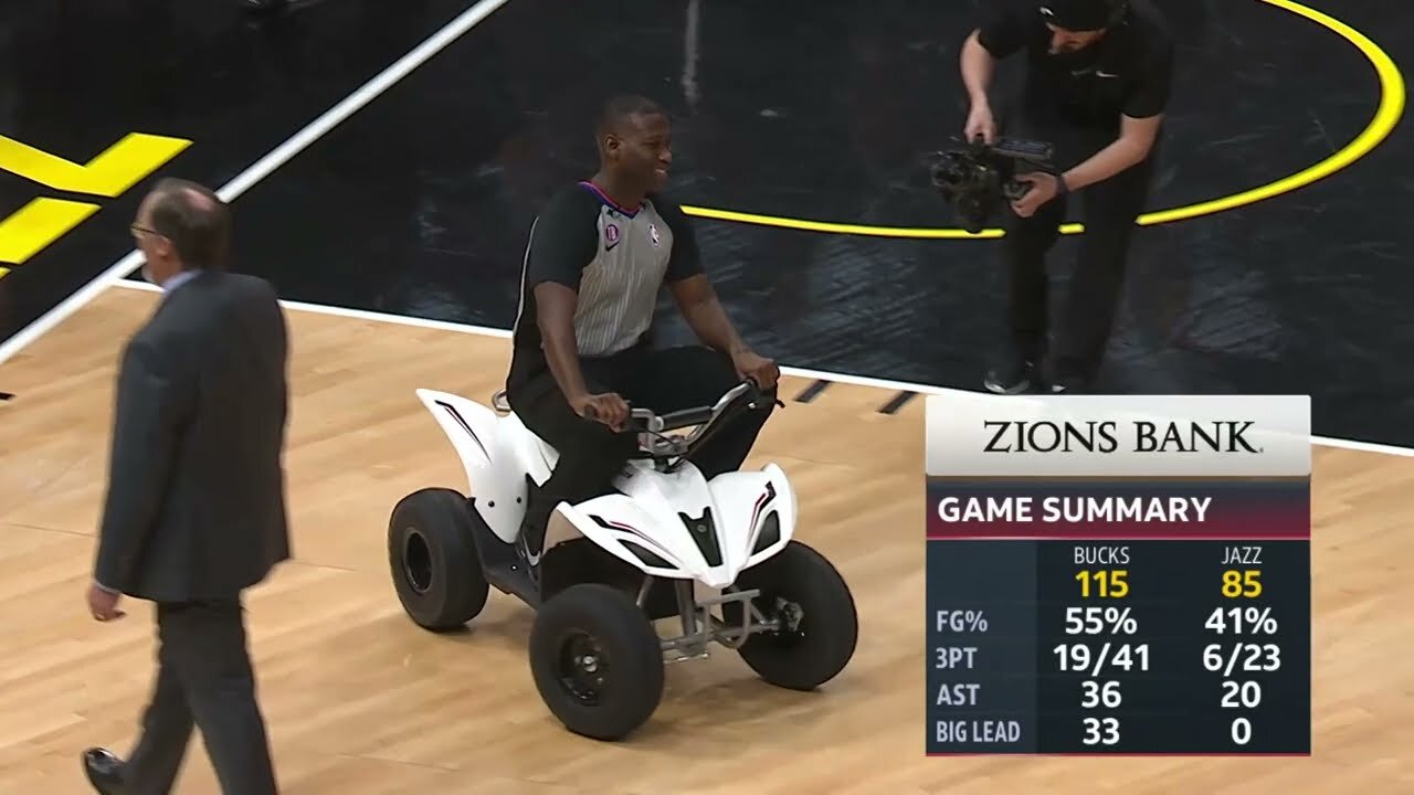 NBA Referee on Four Wheeler.