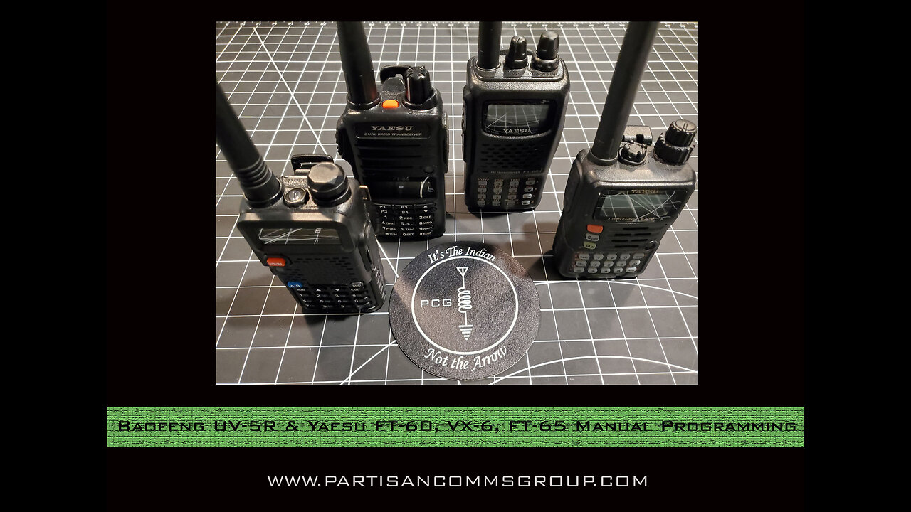 E12: Baofeng UV-5R & Yaesu FT-60, VX-6, FT-65 Manual Programming