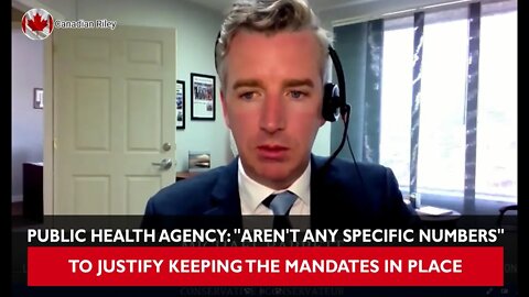 The Public Health Agency Says There Aren't Any Specific Numbers to Justify Keeping the Mandates