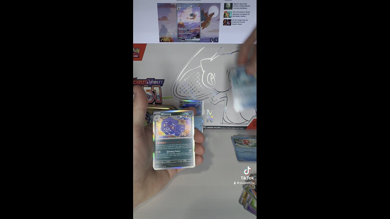 Pokemon 151 Set - I pulled A holographic Weezing!