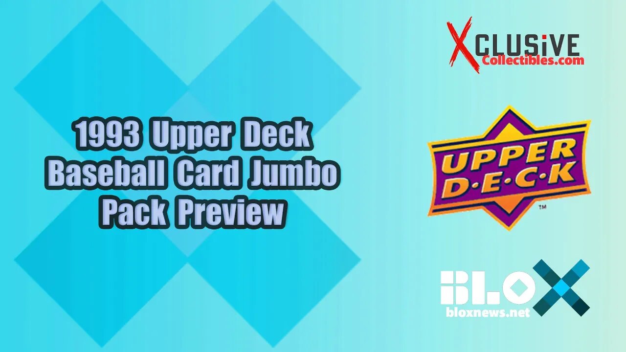 1993 Upper Deck Baseball Card Jumbo Pack Preview | Xclusive Collectibles