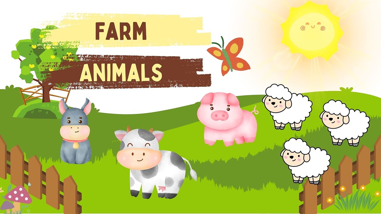 Farm animal sounds: A toddler's guide 🐮🐷🐔#AnimalSoundsForKids