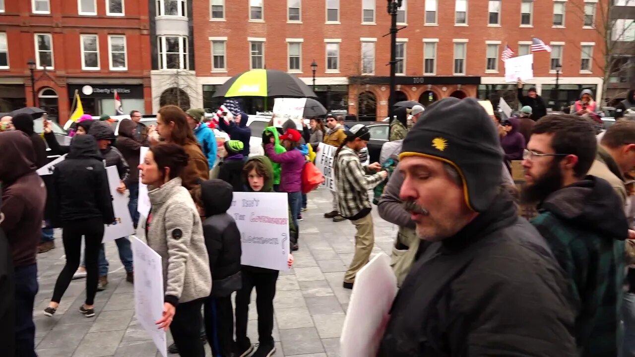 The Liberty Block at the #Reopen NH Rally 4/18/2020 | "Live Free or Die!"