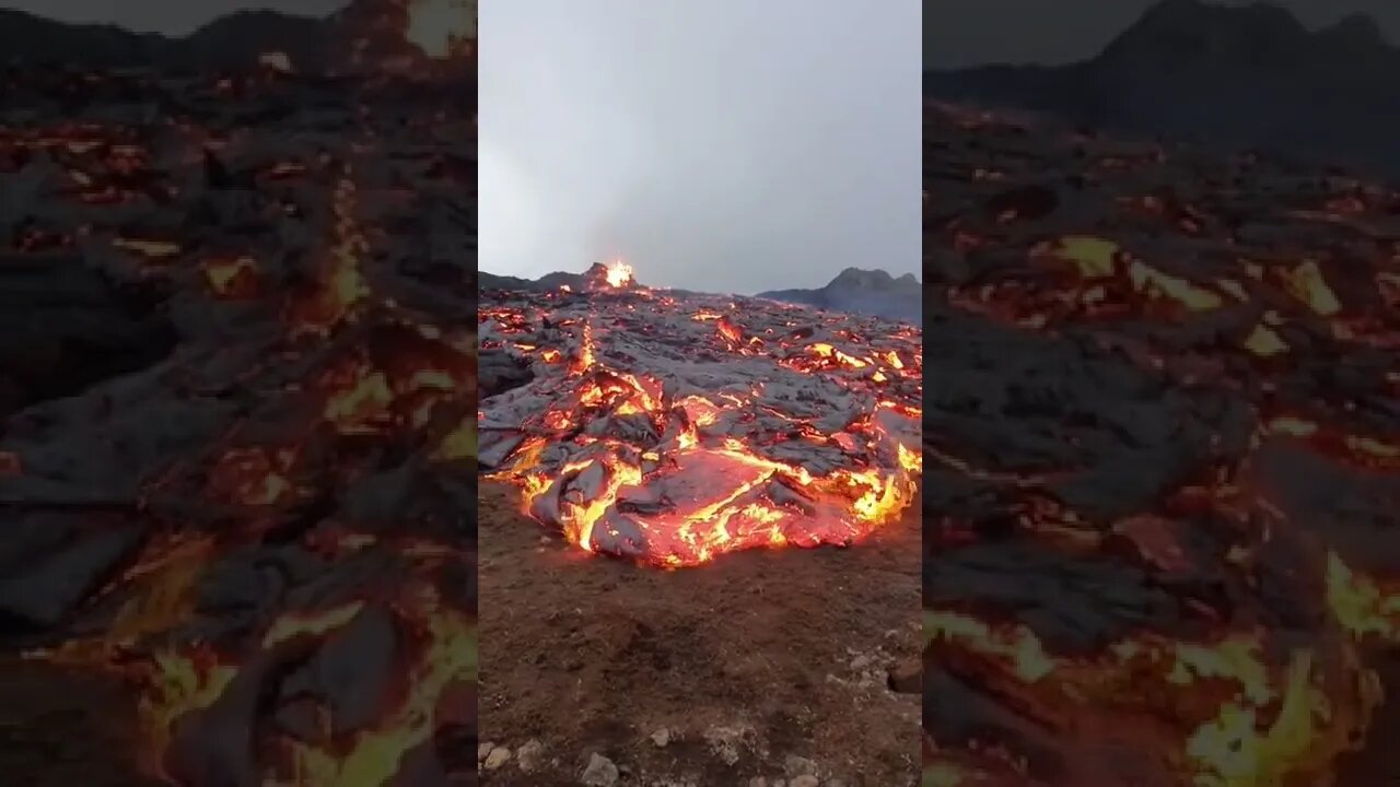 It's getting closer 🥵🤯😳#volcano #lava #shorts #foryou