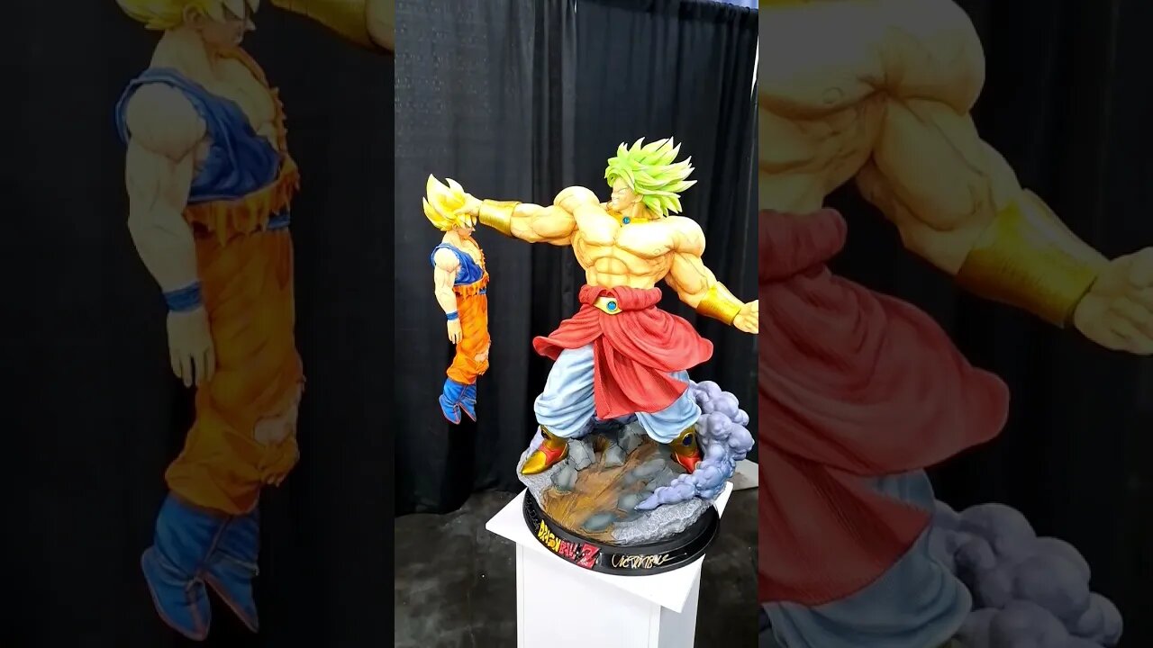 Broly and Goku Statue Anime Matsuri