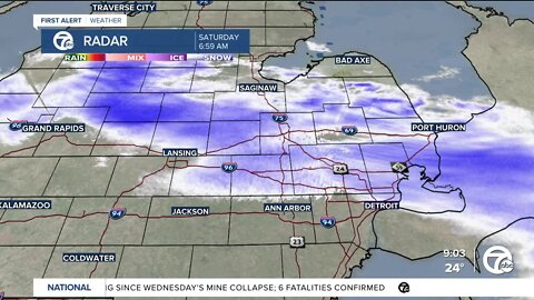 Detroit Weather: Morning snow then warming up