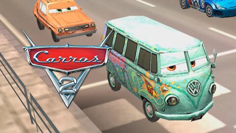 DISNEY CARS 2 (PSP) #11 - Jogando com o Fillmore! (PT-BR)