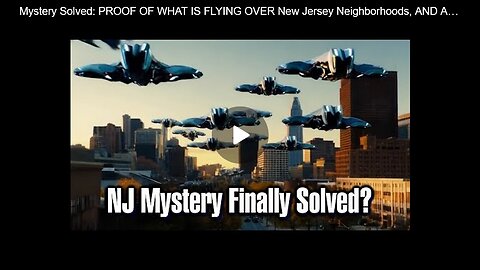 Mystery Solved: PROOF OF WHAT IS FLYING OVER New Jersey Neighborhoods_ AND A STRANGE LIGHT