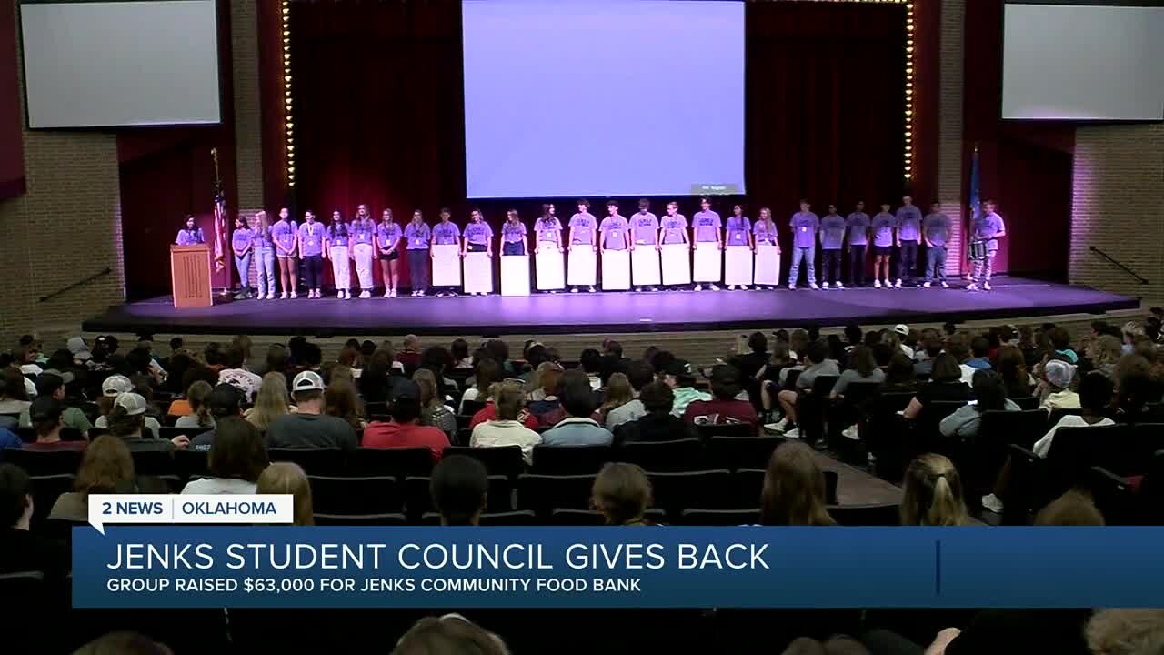 Jenks Student Council Gives Back