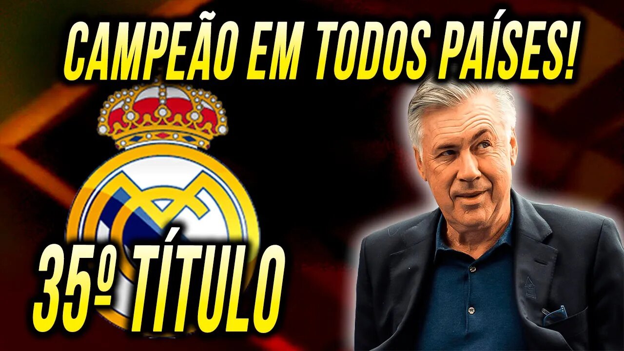 JÁ TINHA SIDO AVISADO!! REAL MADRID MERECIDAMENTE CAMPEÃO ESPANHOL!! ANCELOTTI É LENDA!!