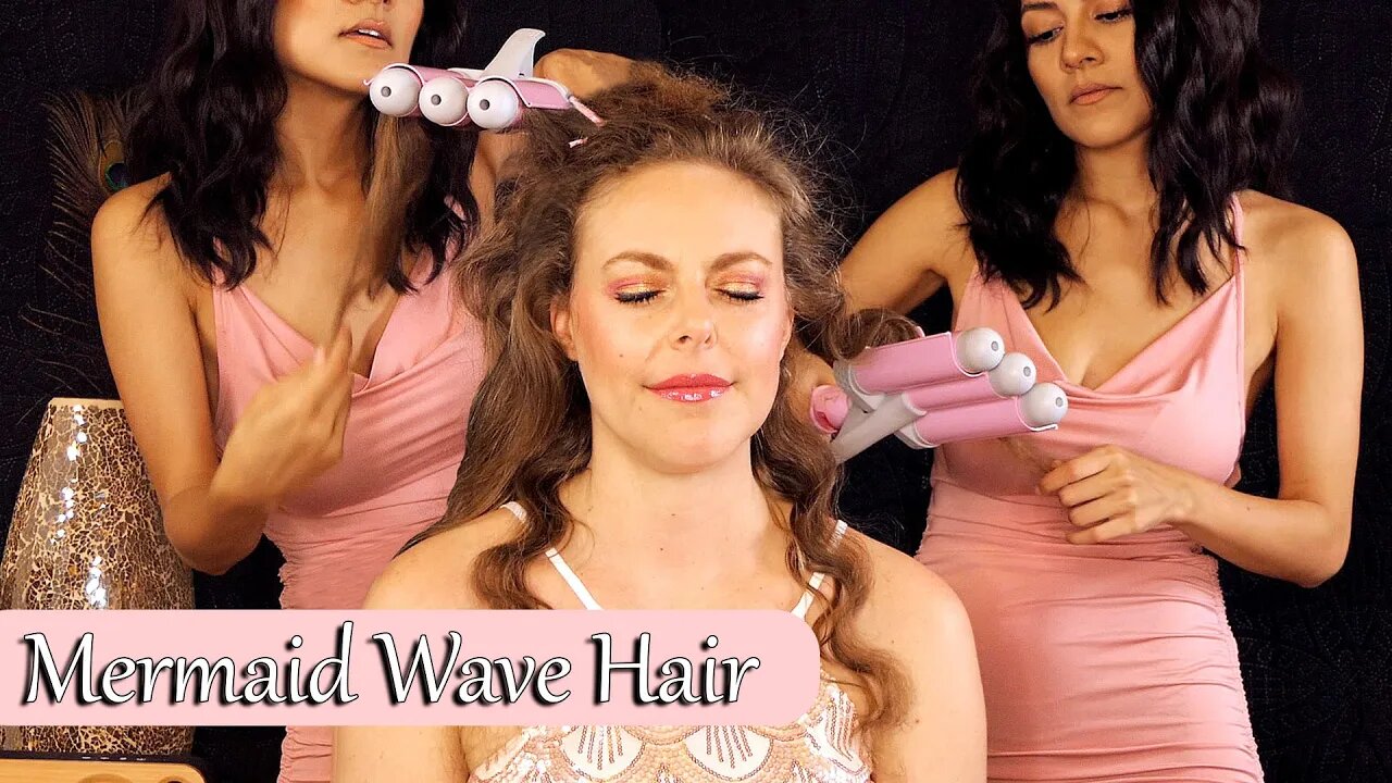 ASMR 💕 Stunningly Gorgeous Hair Brushing, Mermaid Waves w/ Corrina & Courtney 💕