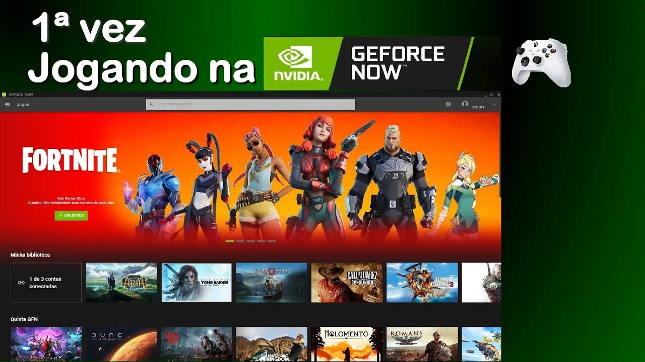 GeForce Now Jogando pela 1ª vez