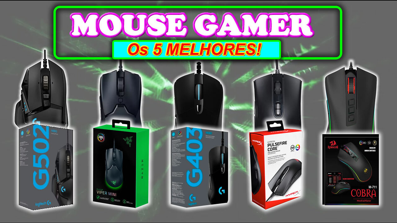 5 Melhores Mouses Gamer Custo Benefício