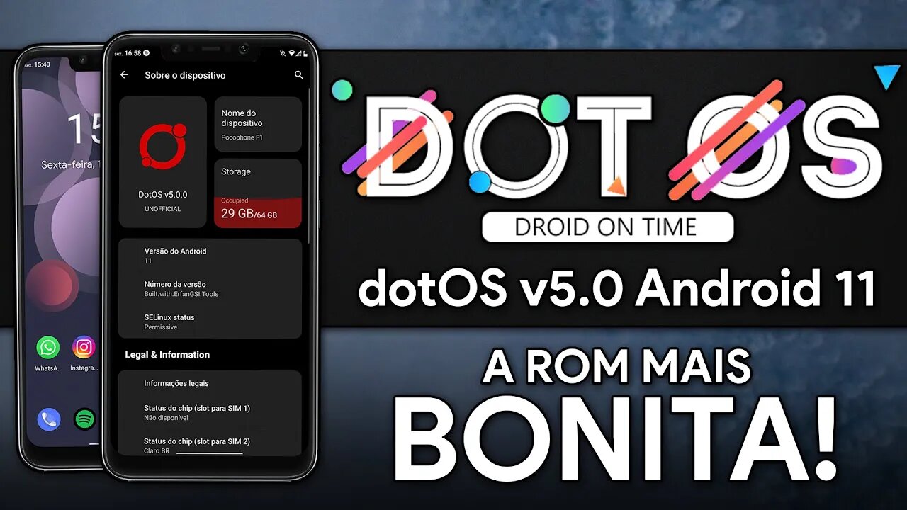 dotOS ROM v5.0.0 | Android 11 | dotOS de volta, com VÁRIAS PERSONALIZAÇÕES