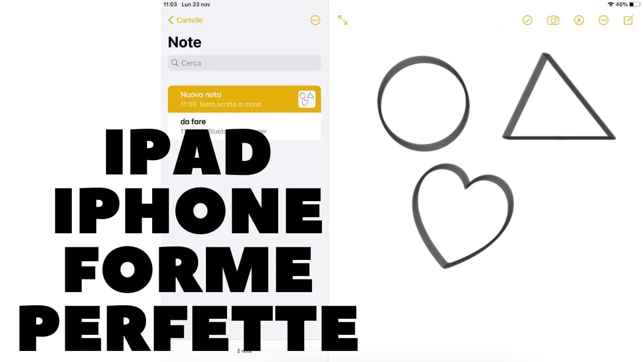 Forme perfette su iPhone e iPad