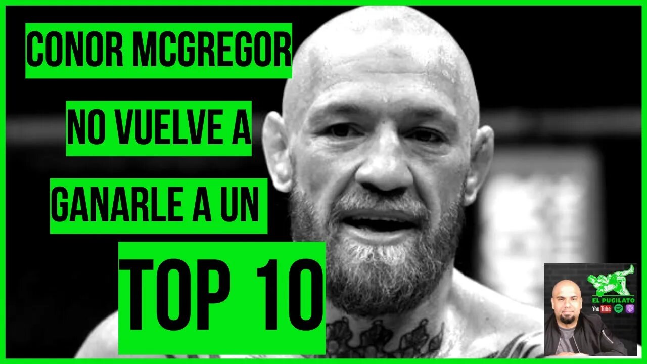 Conor McGregor no puede competir con los mejores