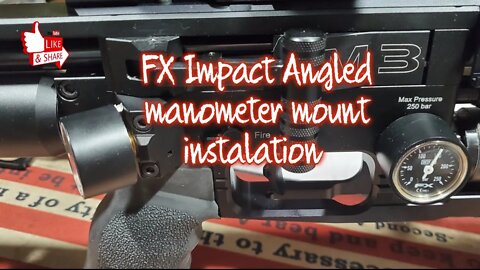 FX M3 Angled Manometer mount installation