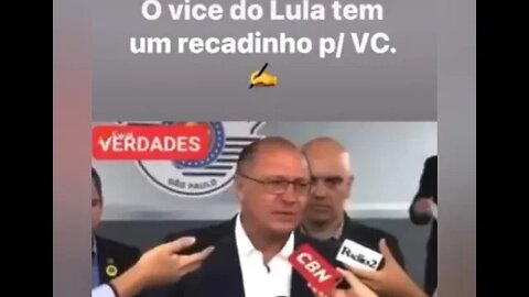 #lula #lula13 O Vice de Lula dá GRAVE RECADO aos PETISTAS! 😥 #bolsonaro13 🤣#lula22