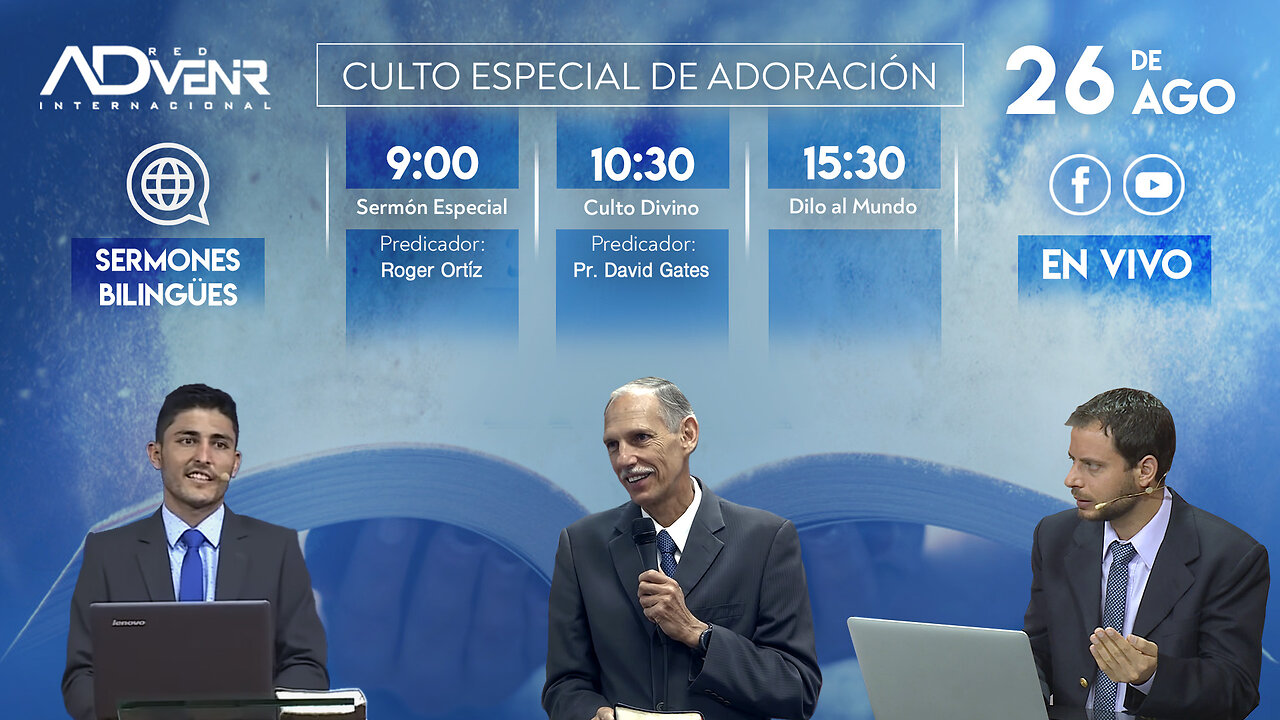 Culto Sábado Especial 26 Agosto 2023 - Roger Ortíz y Pr. David Gates