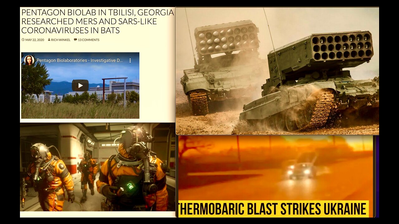 Russia Thermobaric Bomb Strike Ukraine Wuhan Like BioLabs Putin Eyes Tbilisi Georgia Pentagon Biolab