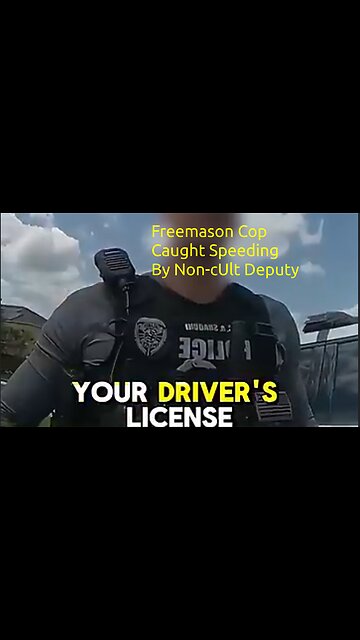 Upset Freemason Cop Caught Speeding by Non-cUlt Deputy