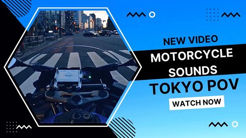 Motorcycle Sounds | Relaxing ride through Tokyo | POV | 1 HOUR | Right click to Loop