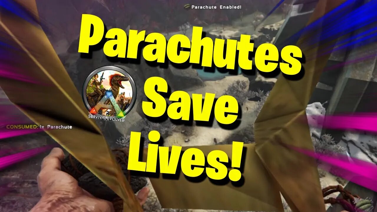 Ark #Shorts - Parachutes Save Lives | Ark Survival Evolved - I'm jumping