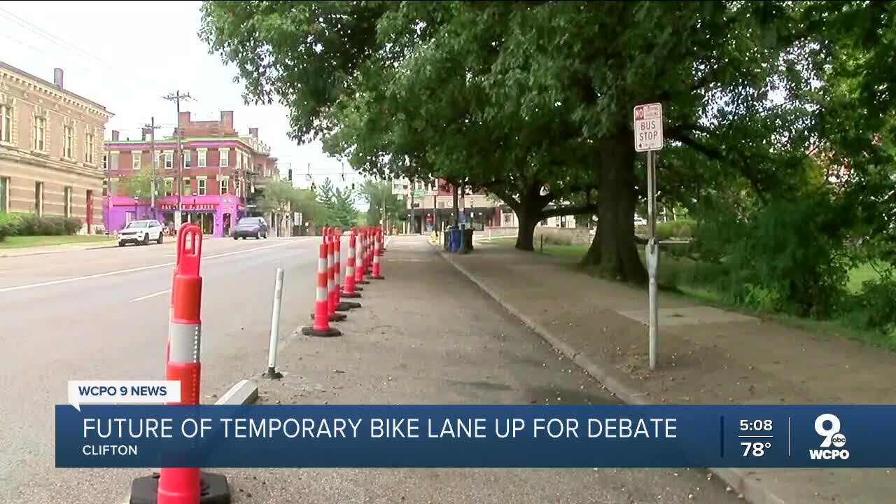 City hearing feedback from the public on whether to keep the two-way bike lane on Clifton Avenue