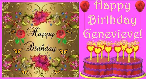 Happy Birthday 3D - Happy Birthday Genevieve - Happy Birthday To You - Happy Birthday Song