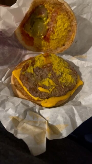 McDonald’s burger