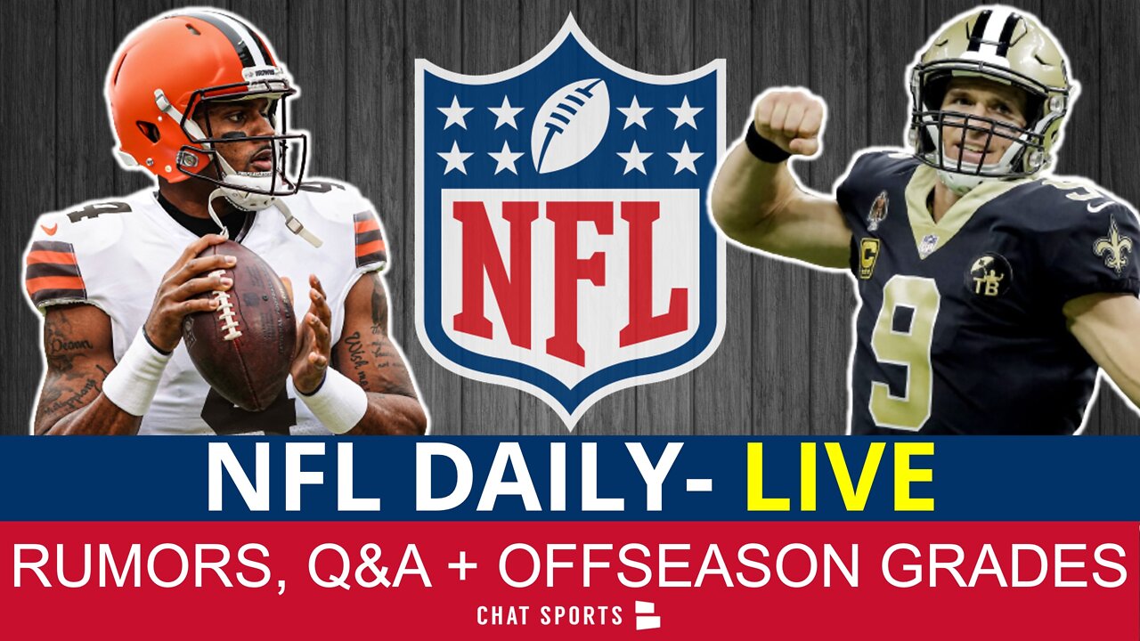 NFL Daily LIVE: Deshaun Watson Massage Investigation News + Drew Brees Return?