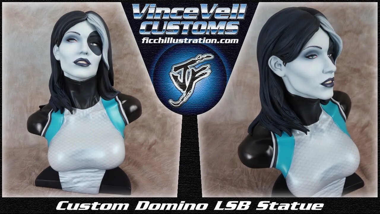 Domino Custom LSB from Sideshow Mystique Statue