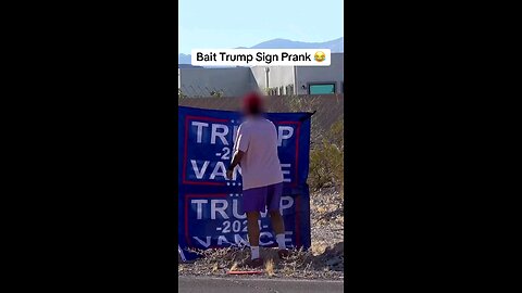 Bait Trump Sign Prank 😂🤣😂🤣