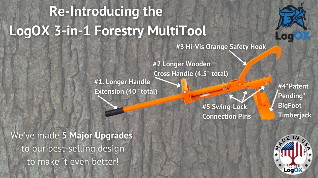 Re-Introducing the LogOX 3-in-1 Forestry MultiTool: The World's Best Forestry Tool Now Even Better!