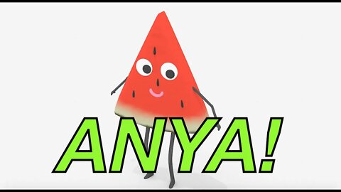 Happy Birthday ANYA! - WATERMELON Birthday Song