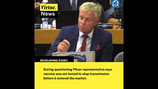Pfizer Representative Ms. Small says vaccine wasn’t tested to stop transmission