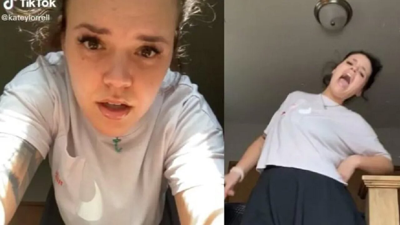 aah girl hits bedpost and high note