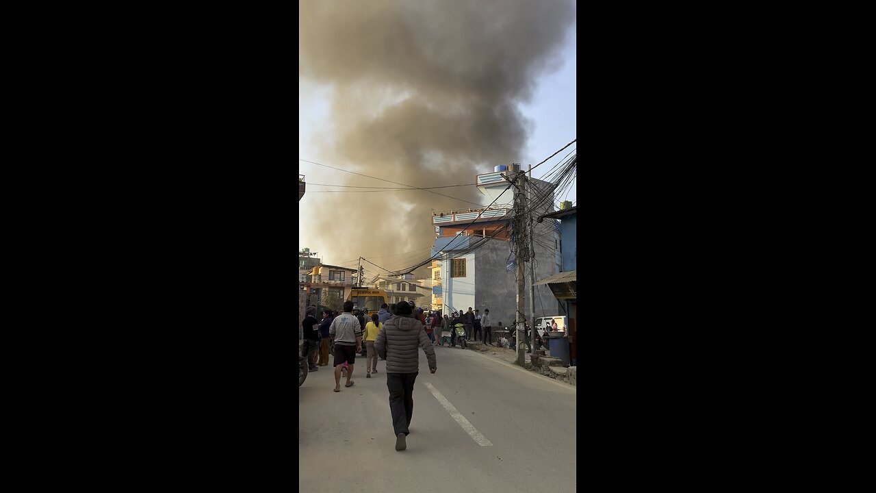 Kathmandu: on fire😫😫 Scary😱 Part 1