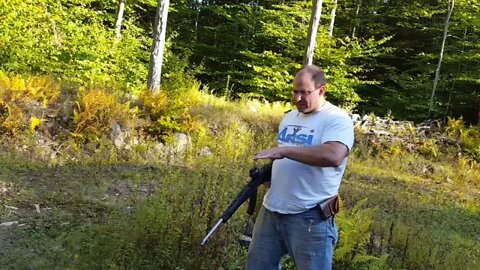 Shooting Squat Position with Rifle