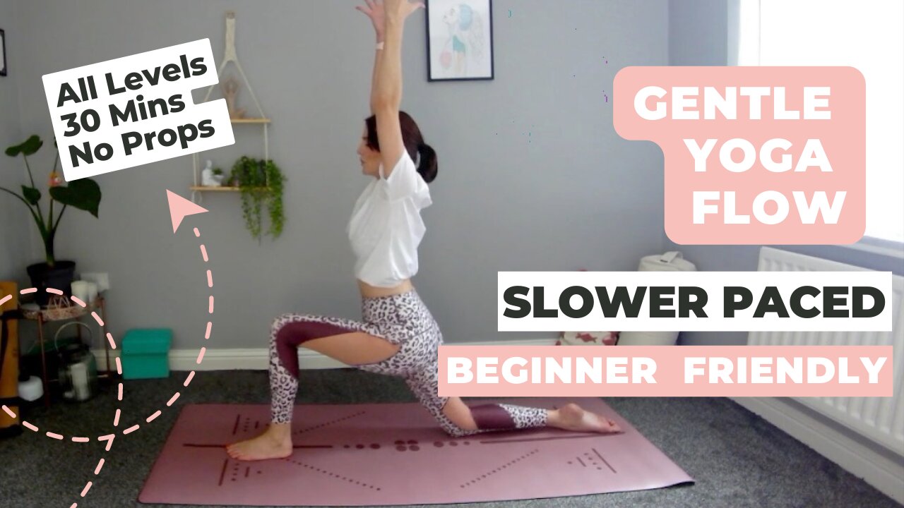 GENTLE YOGA FLOW & STRETCH - FULL BODY.