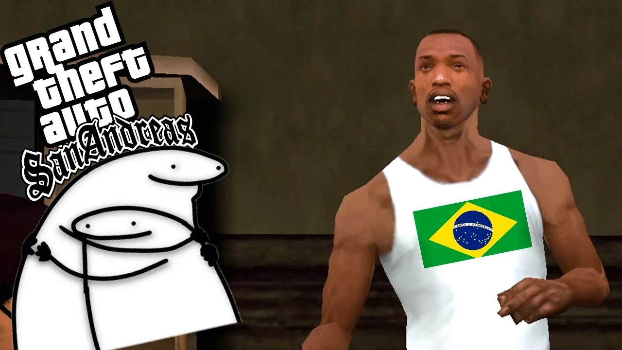 Jogando o GTA San Andreas dublado junto com meu irmão!!