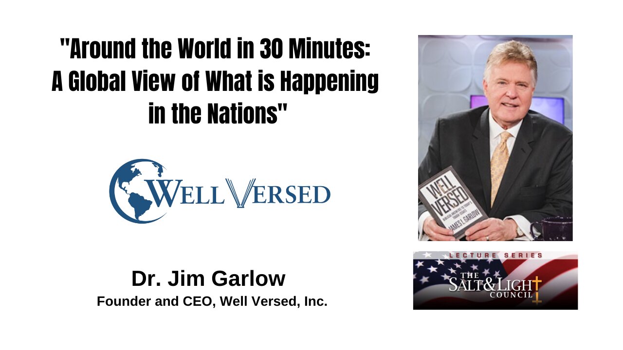 Lecture Series September 18, 2023 | Dr. Jim Garlow