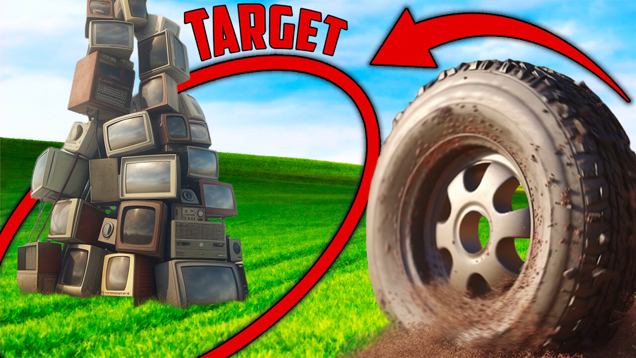 Insane Tire Launching Machine Test Run!