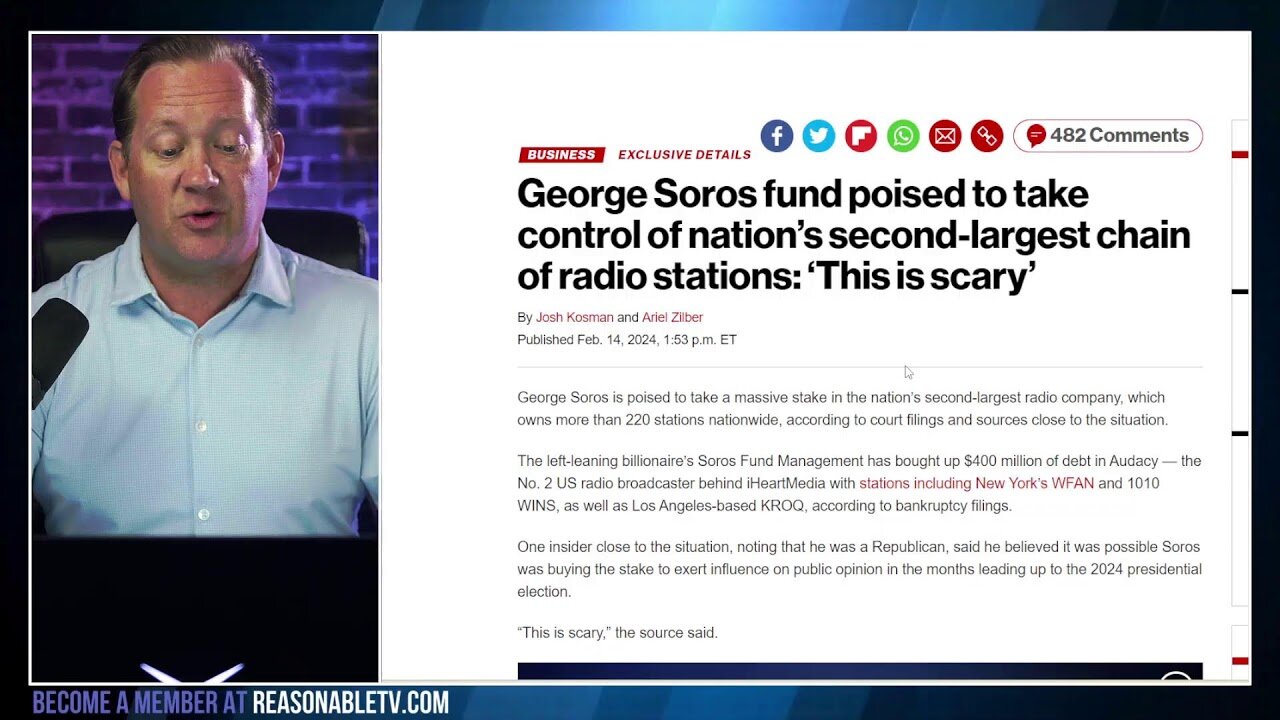 Soros' Bold Move: Acquiring America's 2nd Largest Radio Chain Ahead of 2024 Elections