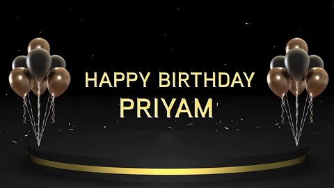 Wish you a very Happy Birthday Priyam